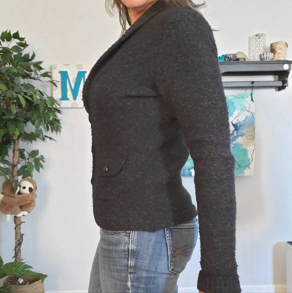 DRESSBARN Mohair Wool Blend Librarian Normcore Cardigan S - Picture 7 of 11